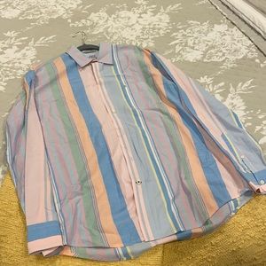IZOD Saltwater Button Down Size L